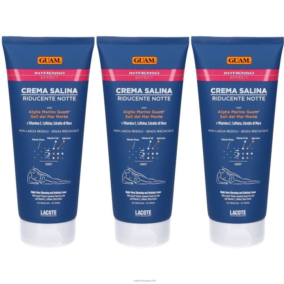 Acquista Online guam crema salina riducente notte 3x200 ml e Cerca il miglior prezzo