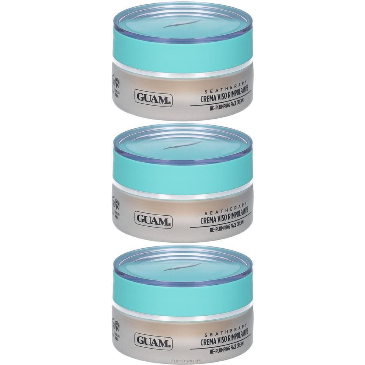 Acquista Online guam crema viso rimpolpante con astaxantina da alghe 3x50 ml e Cerca il miglior prezzo
