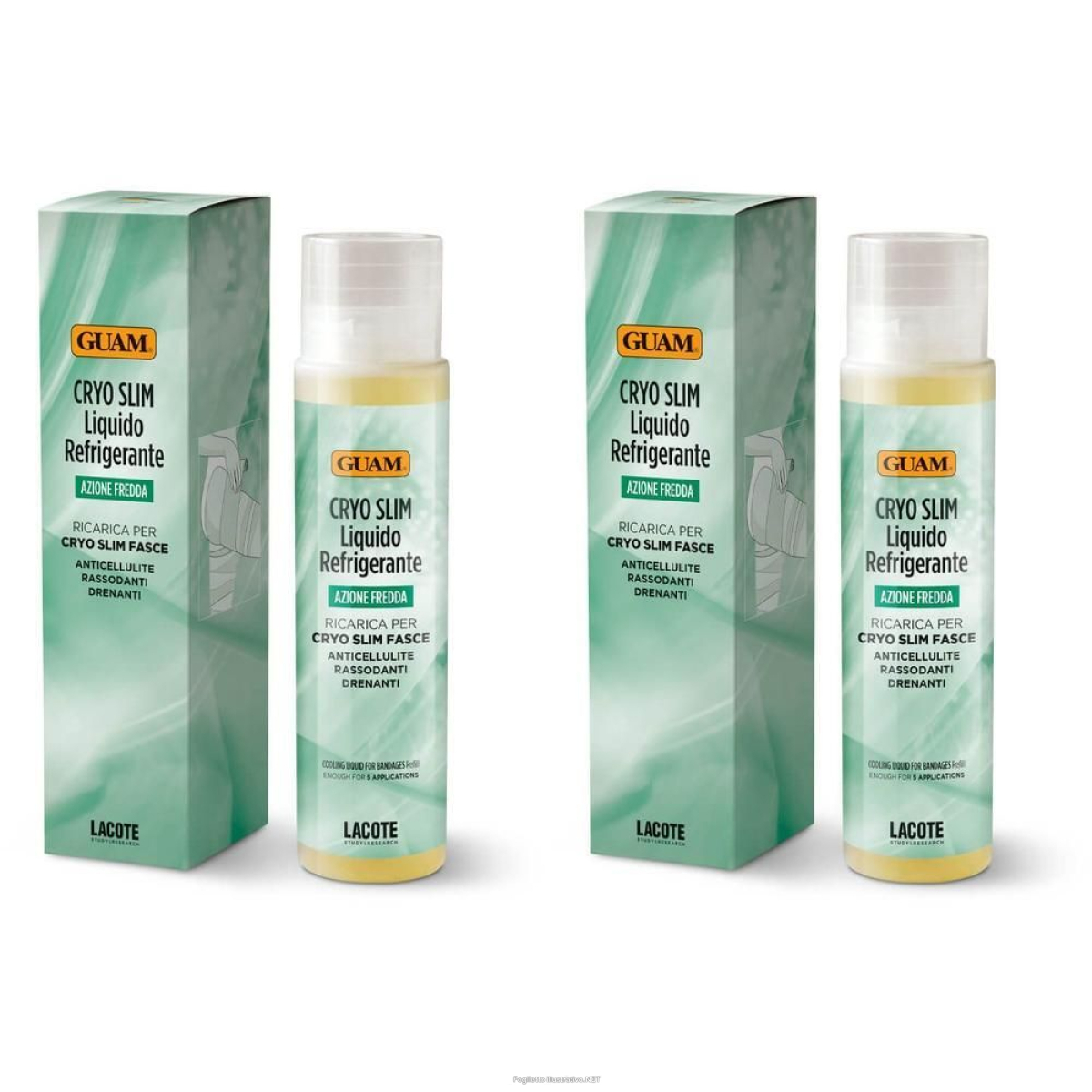 Acquista Online guam® cryo slim liquido refrigerante 2x250 ml e Cerca il miglior prezzo