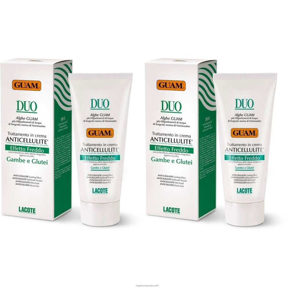 Acquista Online guam® duo crema anticellulite effetto freddo set da 2 2x200 ml e Cerca il miglior prezzo