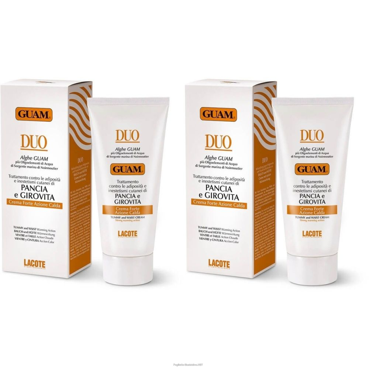 Acquista Online guam® duo crema pancia e girovita azione calda set da 2 2x150 ml e Cerca il miglior prezzo