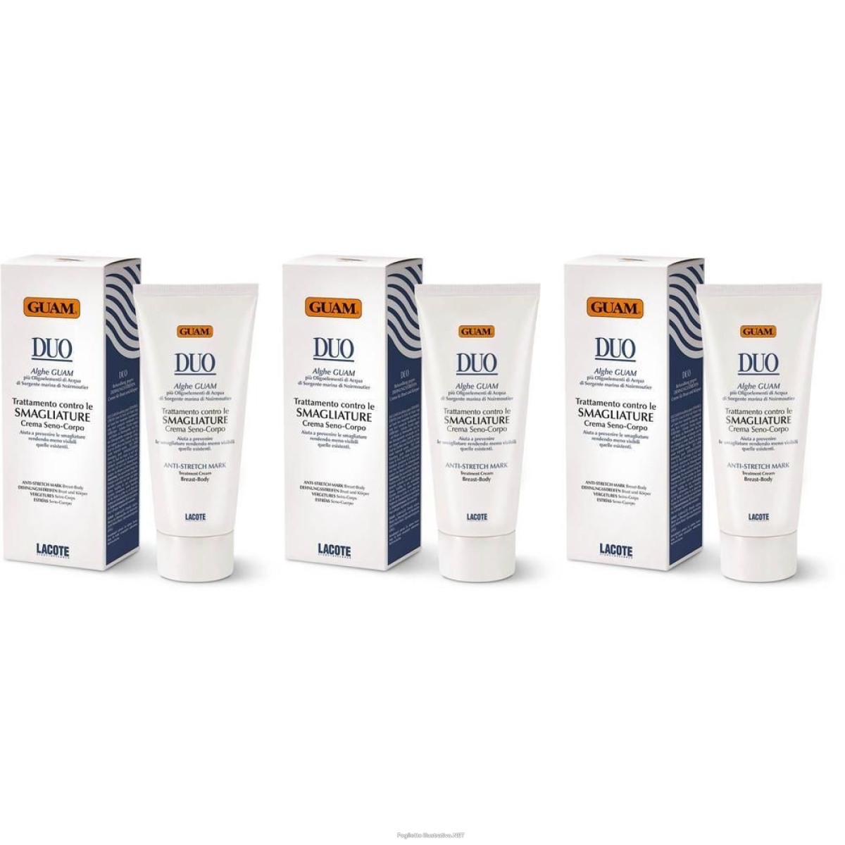 Acquista Online guam® duo crema smagliature seno-corpo 3x200 ml e Cerca il miglior prezzo