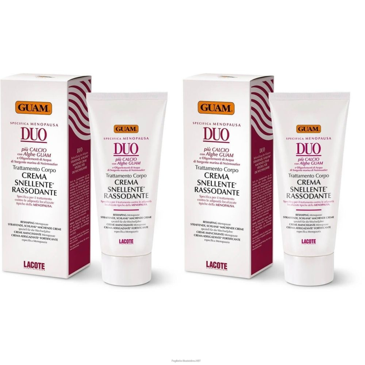 Acquista Online guam® duo crema snellente rassodante menopausa set da 2 2x200 ml e Cerca il miglior prezzo