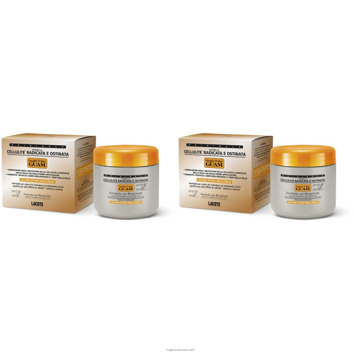 Acquista Online guam® fanghi d´alga cellulite radicata e ostinata set da 2 2x500 g cre e Cerca il miglior prezzo