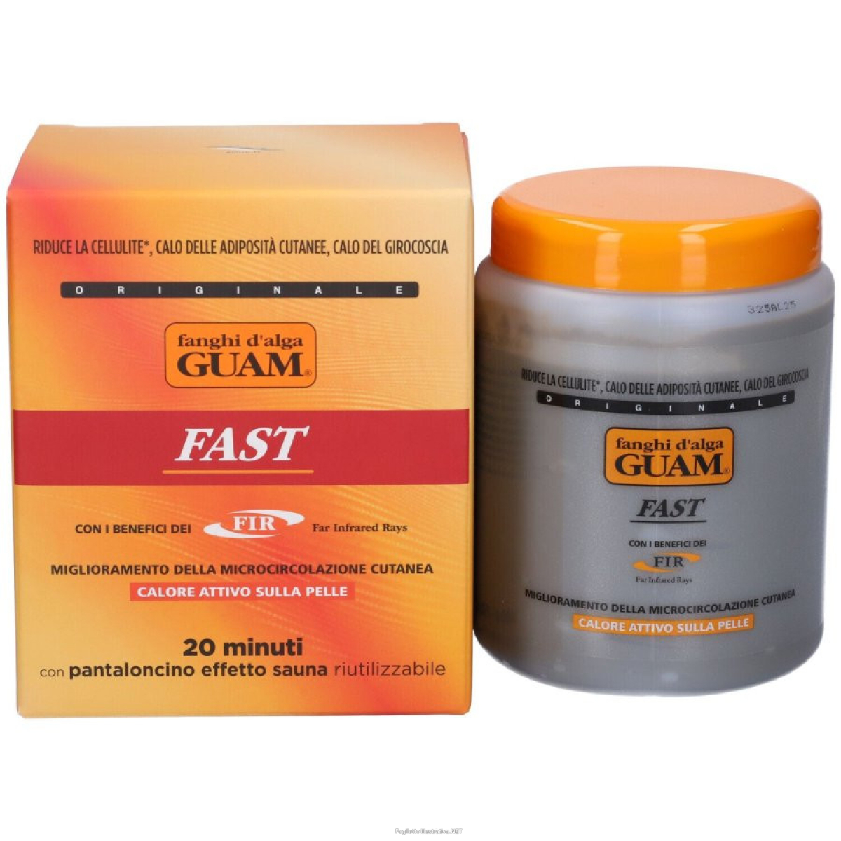Acquista Online guam fanghi d'alga f.i.r. fast trattamento anti-cellulite e rassodante per pancia e girovita 1 kg e Cerca il miglior prezzo