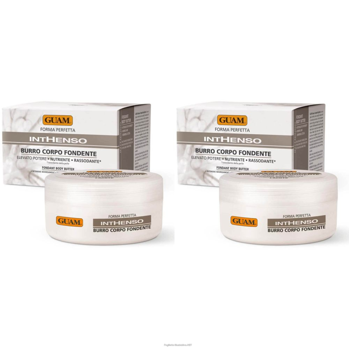 Acquista Online guam® inthenso burro corpo fondente set da 2 2x250 ml cure del corpo e Cerca il miglior prezzo