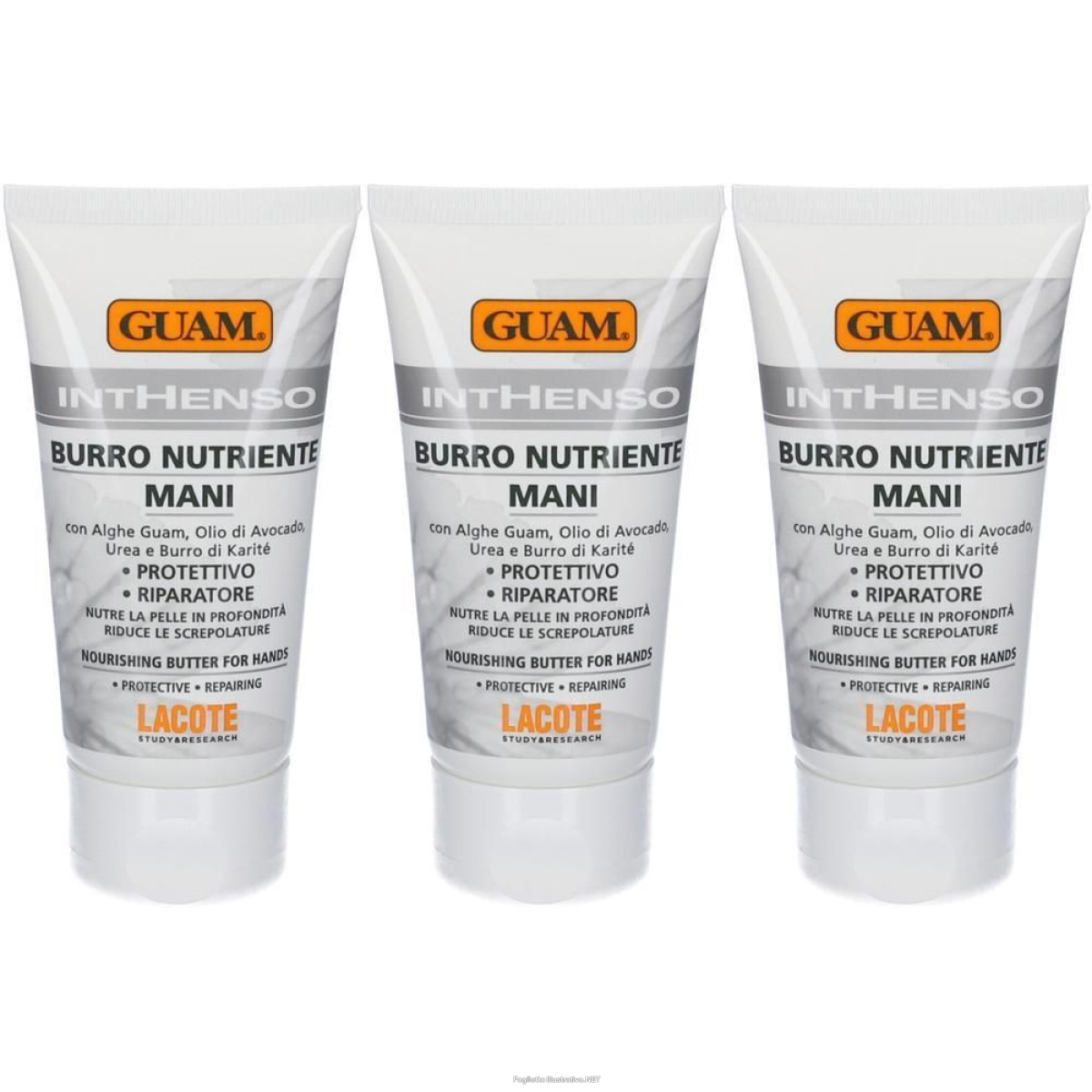 Acquista Online guam® inthenso burro nutriente mani 3x50 ml e Cerca il miglior prezzo