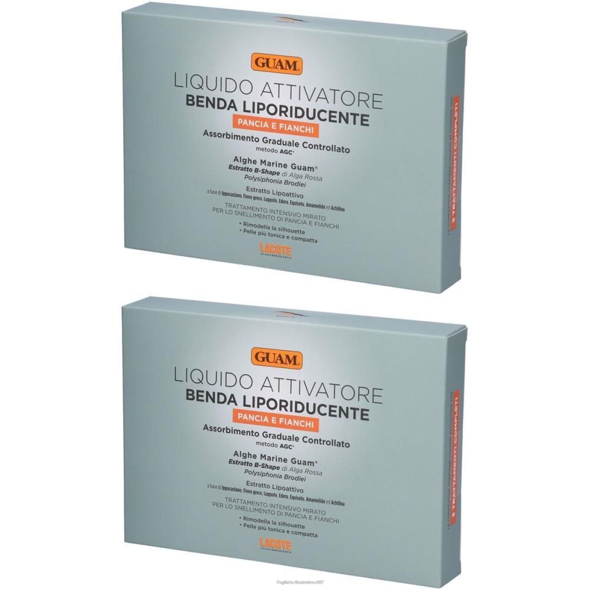 Acquista Online guam liquido attivatore benda liporiducente pancia fianchi 2x1 st e Cerca il miglior prezzo