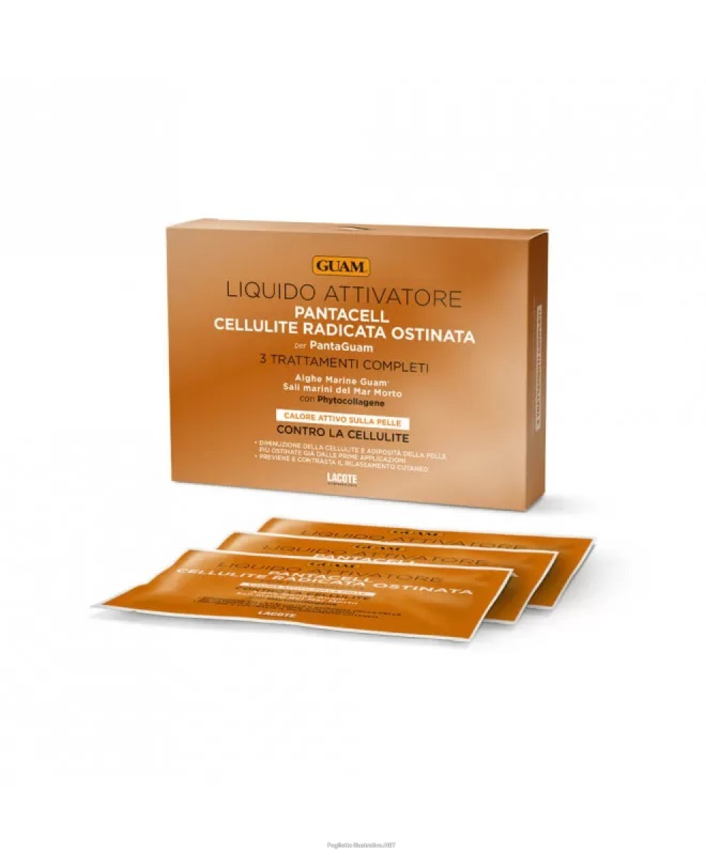 Acquista Online guam pantacell 3 buste liquido 100ml trattamento sauna anticellulite intensivo e Cerca il miglior prezzo