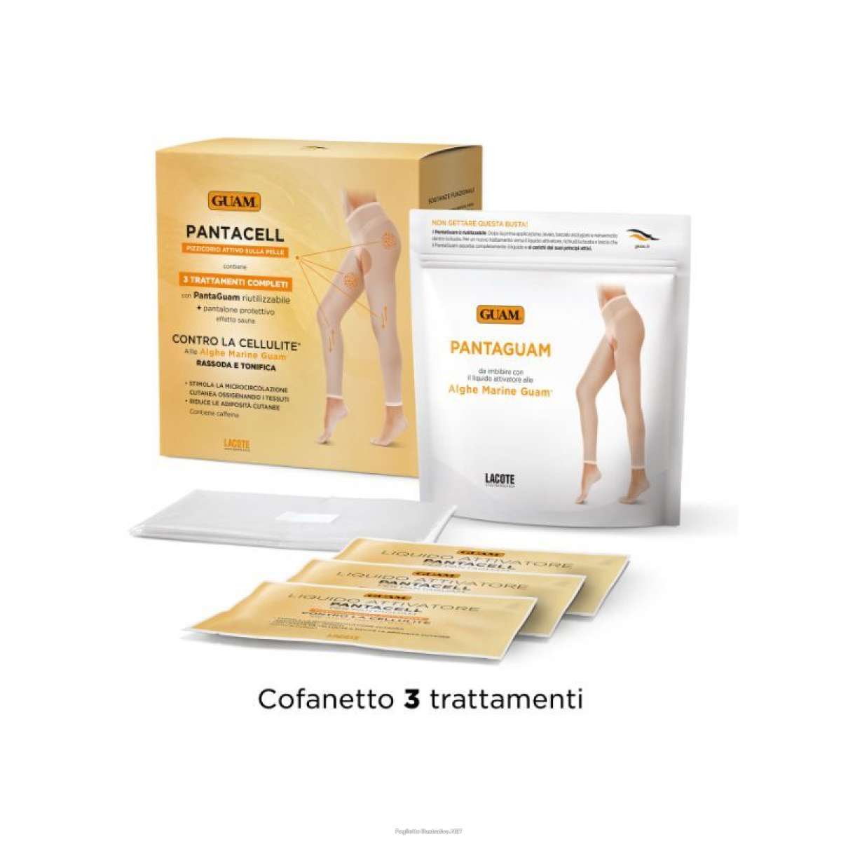 Acquista Online guam - pantacell - 3 trattamenti + pantalone sauna e Cerca il miglior prezzo