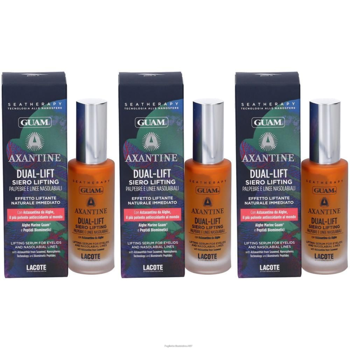 Acquista Online guam seatherapy axantine dual lift siero lifting palpebre 3x30 ml e Cerca il miglior prezzo