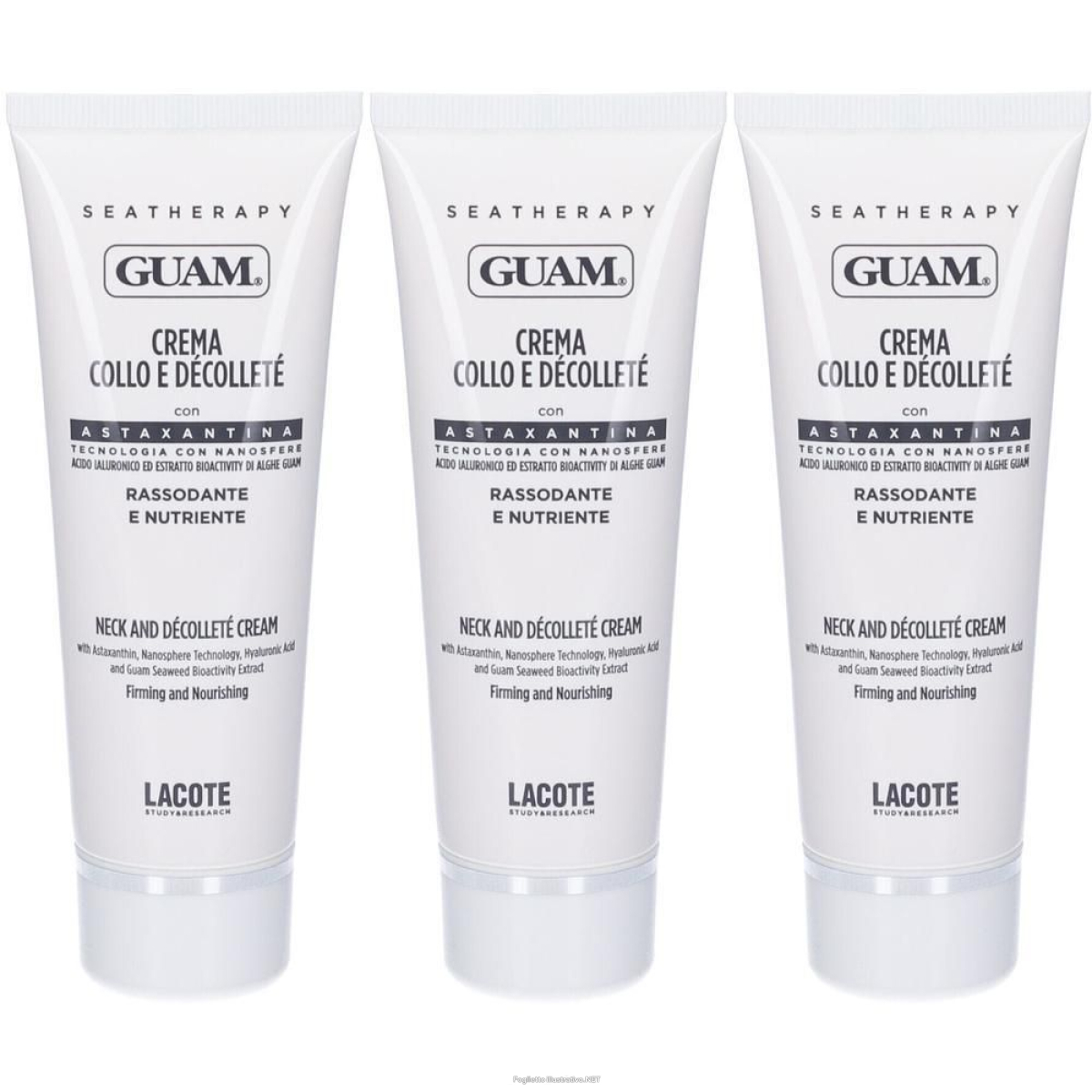 Acquista Online guam seatherapy crema collo decollete' astaxantina 3x75 ml e Cerca il miglior prezzo