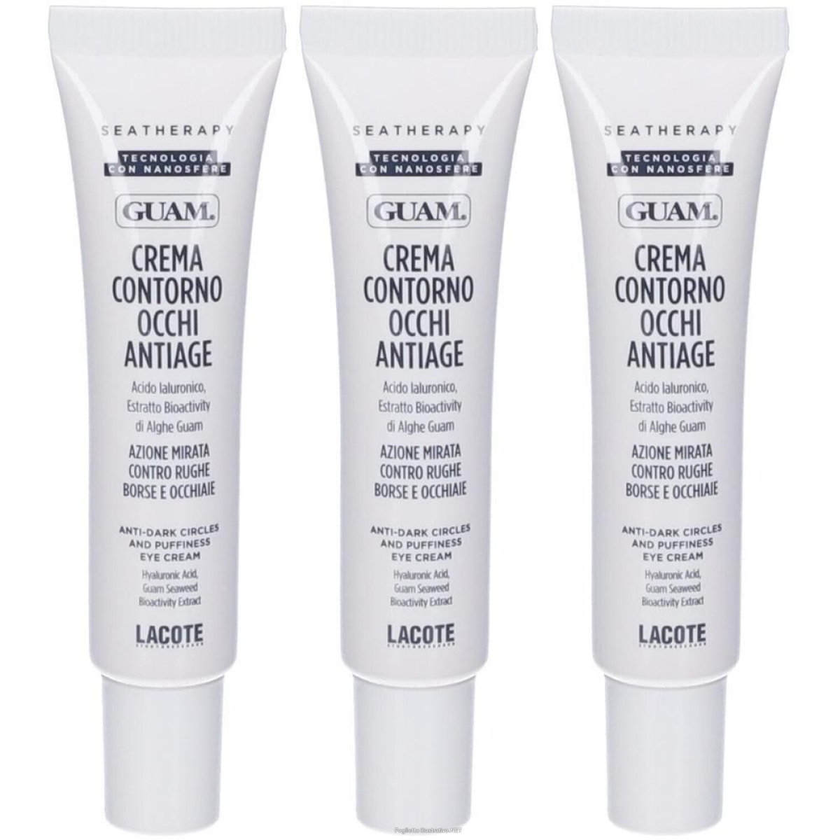 Acquista Online guam® seatherapy crema contorno occhi antiage 3x15 ml e Cerca il miglior prezzo