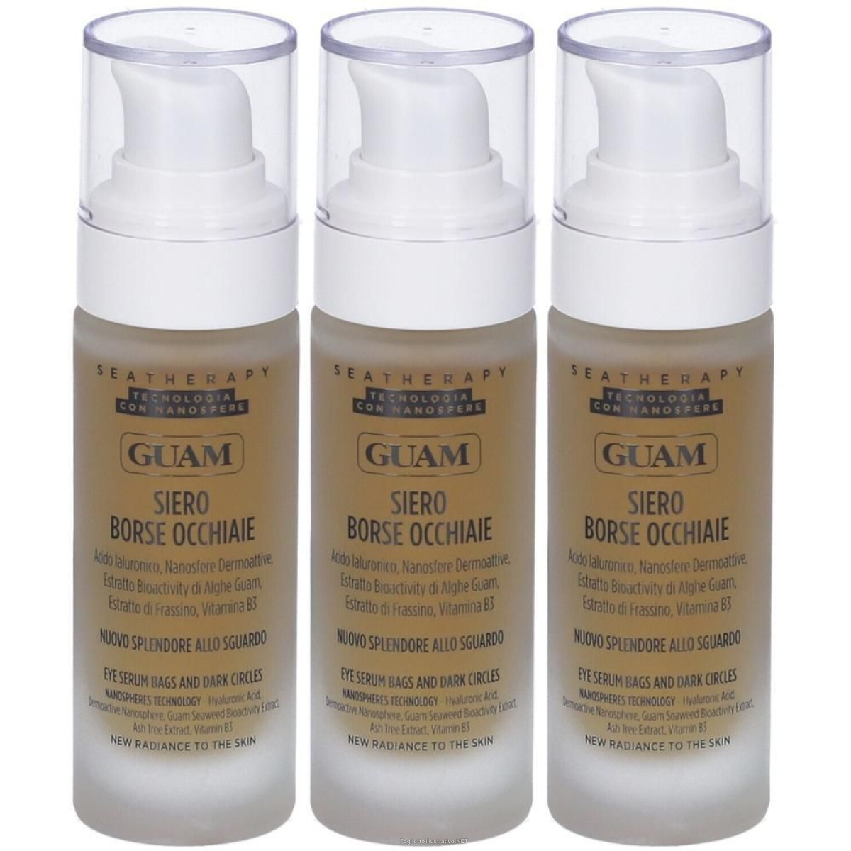 Acquista Online guam® seatherapy siero borse occhiaie 3x30 ml e Cerca il miglior prezzo