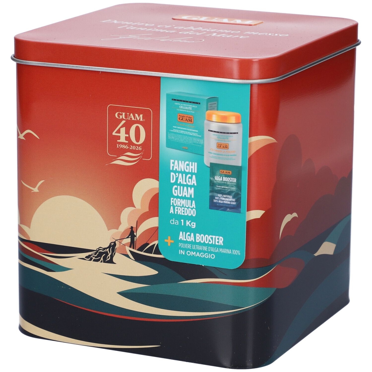 Acquista Online Guam set fanghi d'alga freddi + alga booster polvere ultrafine latta e Cerca il miglior prezzo
