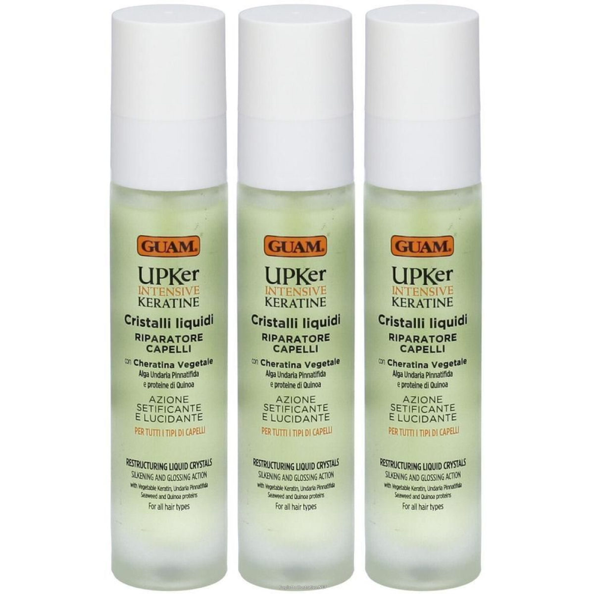 Acquista Online guam upker intensive keratine gocce cristalli liquidi 3x50 ml e Cerca il miglior prezzo