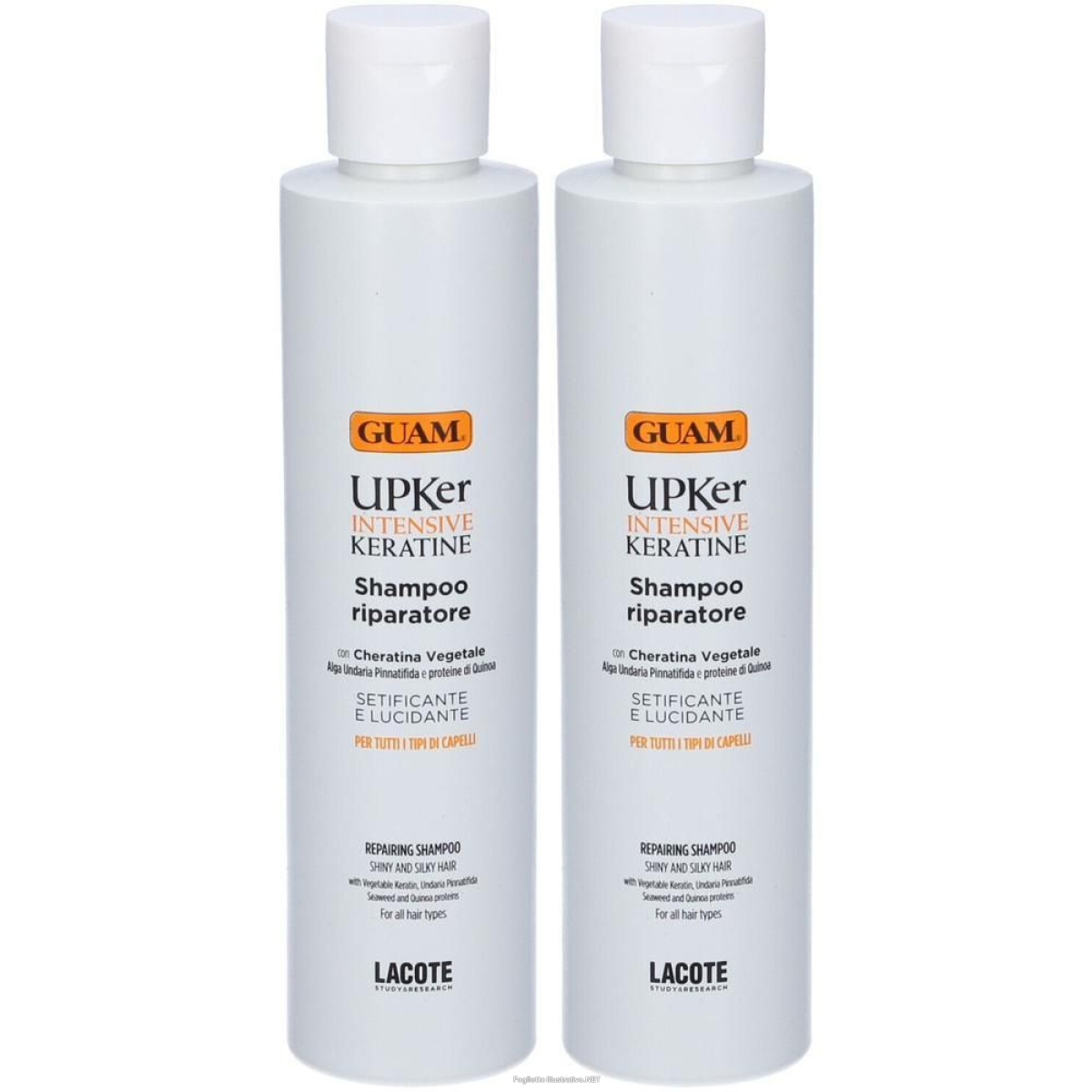Acquista Online guam® upker intensive keratine shampoo riparatore 2x200 ml e Cerca il miglior prezzo
