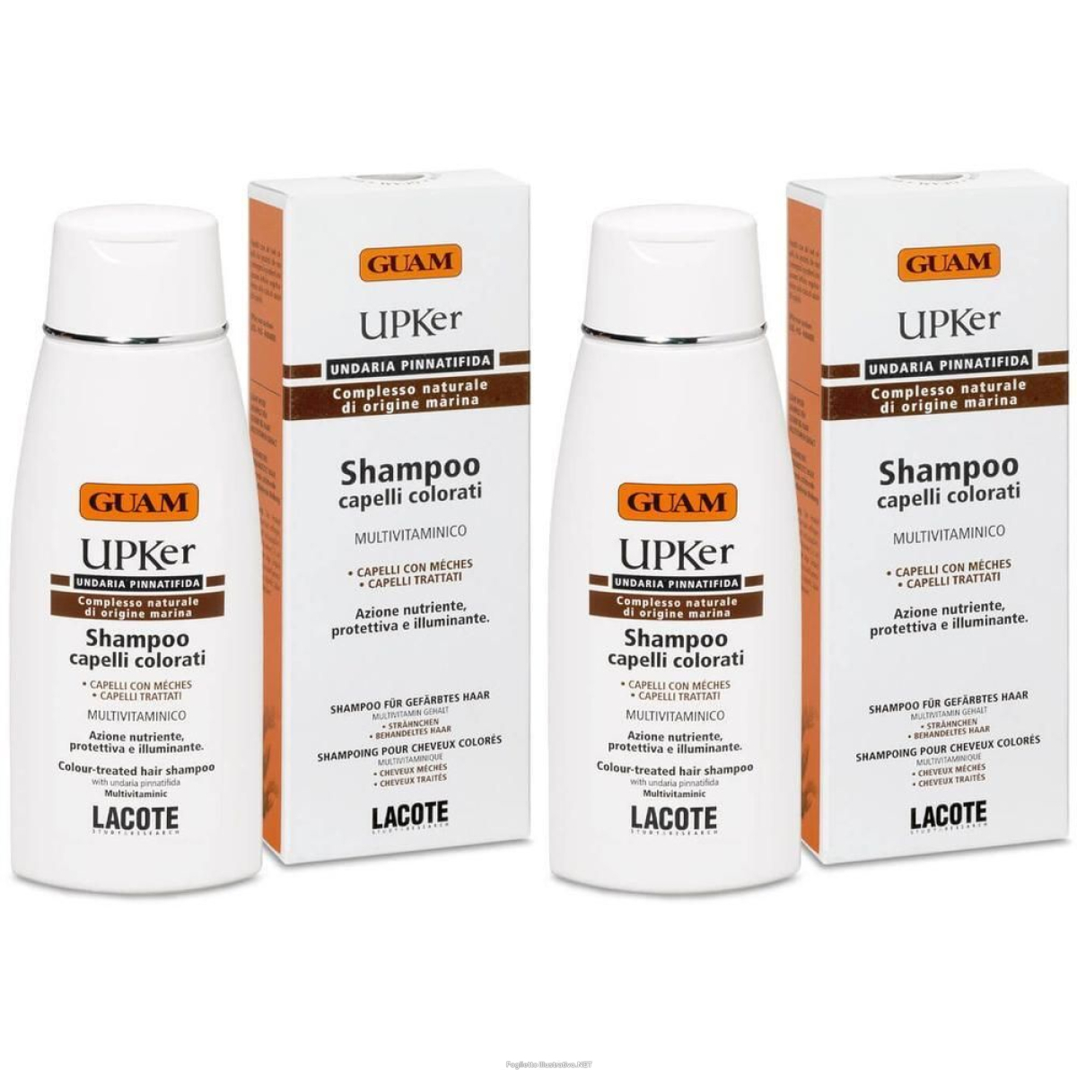 Acquista Online guam® upker shampoo capelli colorati 2x200 ml e Cerca il miglior prezzo
