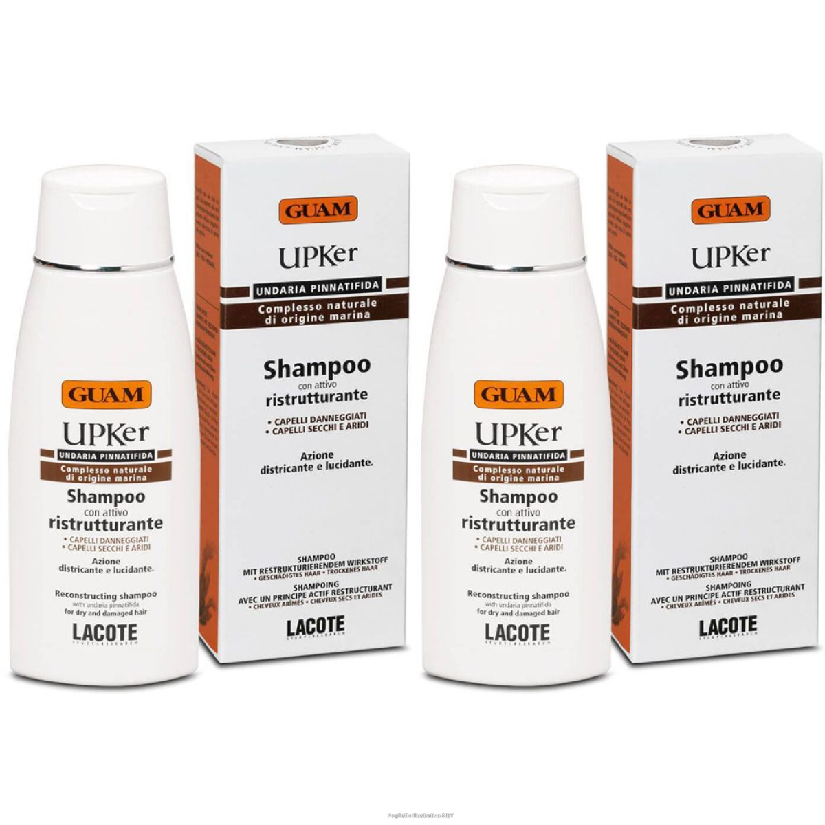Acquista Online guam® upker shampoo ristrutturante set da 2 2x200 ml e Cerca il miglior prezzo