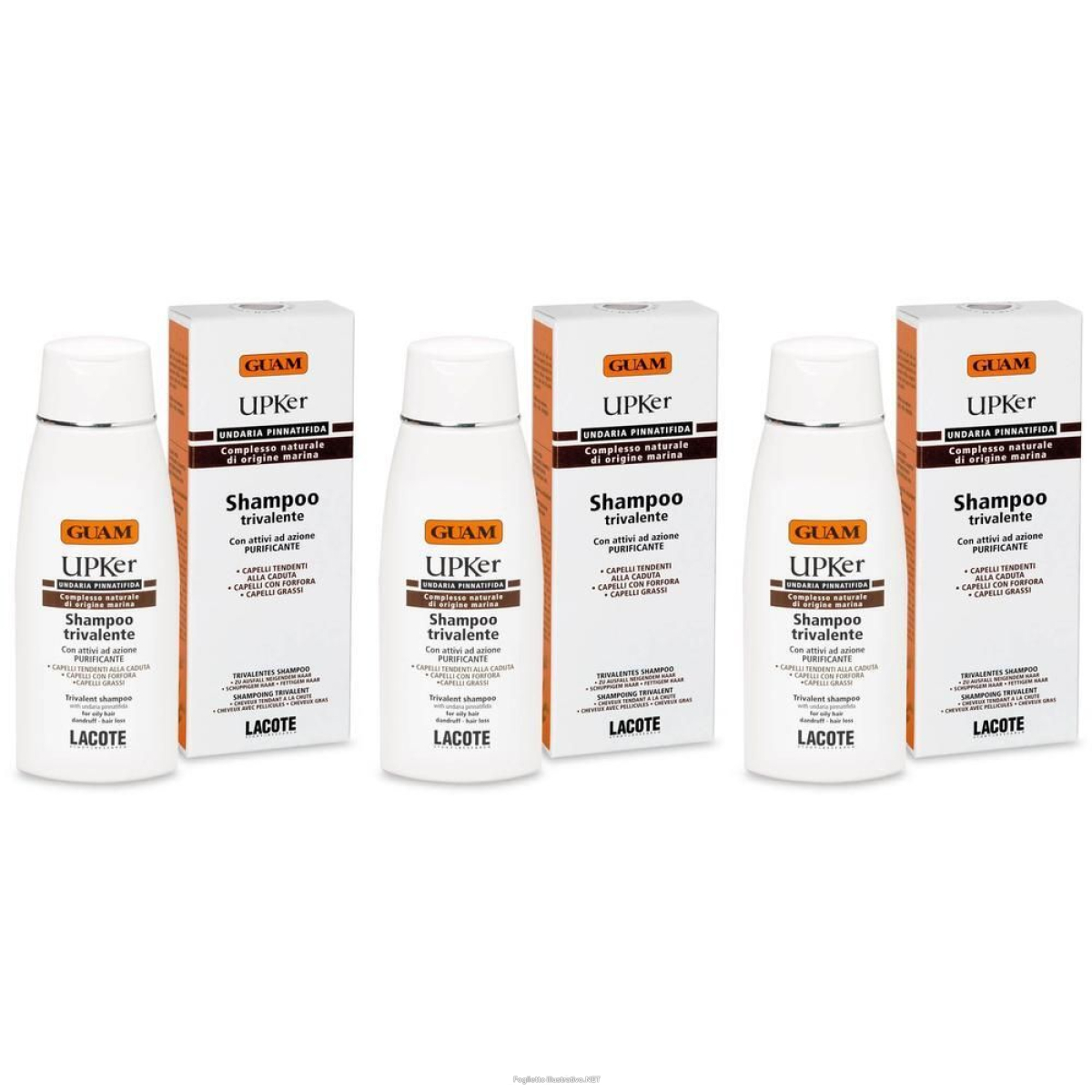 Acquista Online guam® upker shampoo trivalente 3x200 ml e Cerca il miglior prezzo