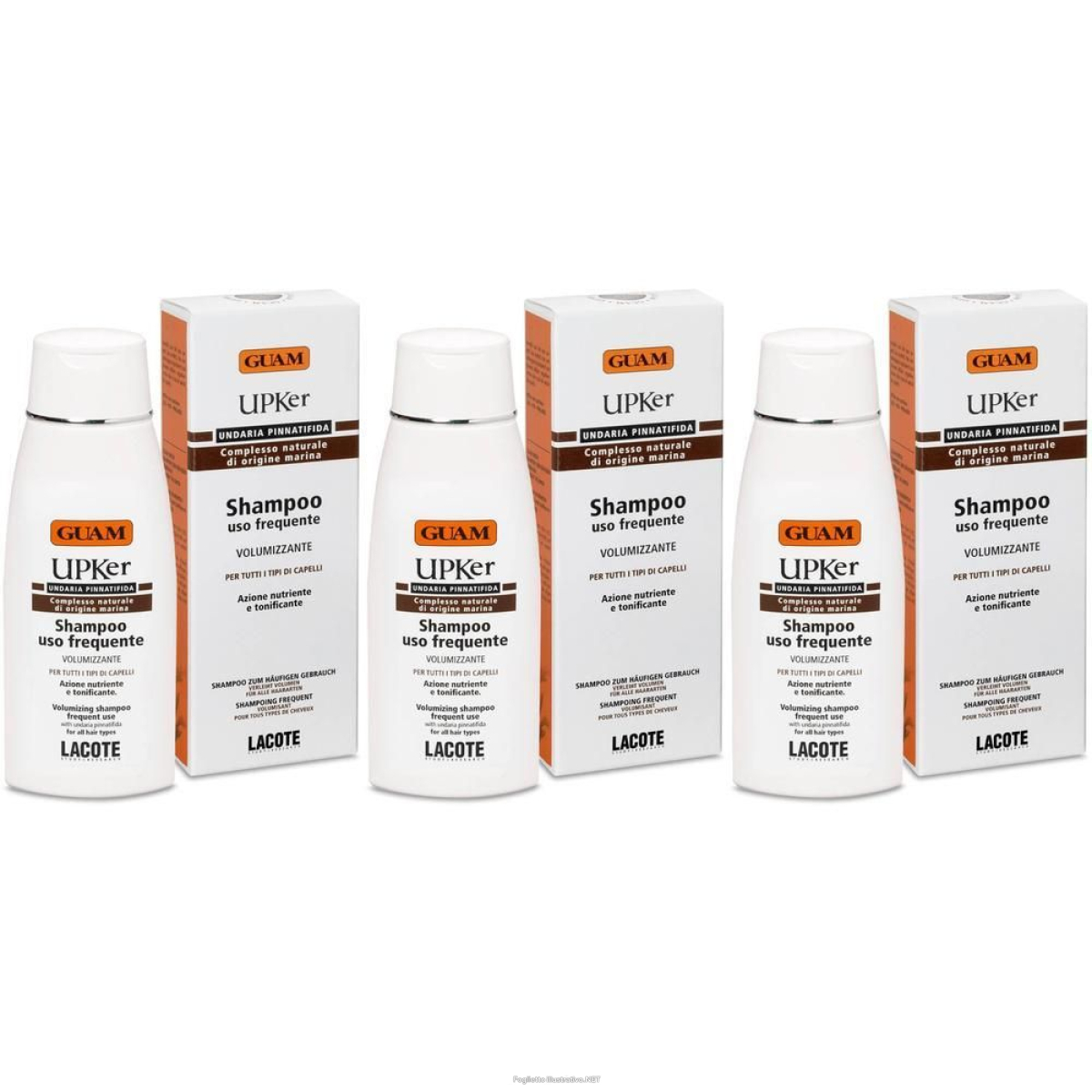Acquista Online guam® upker shampoo uso frequente 3x200 ml e Cerca il miglior prezzo