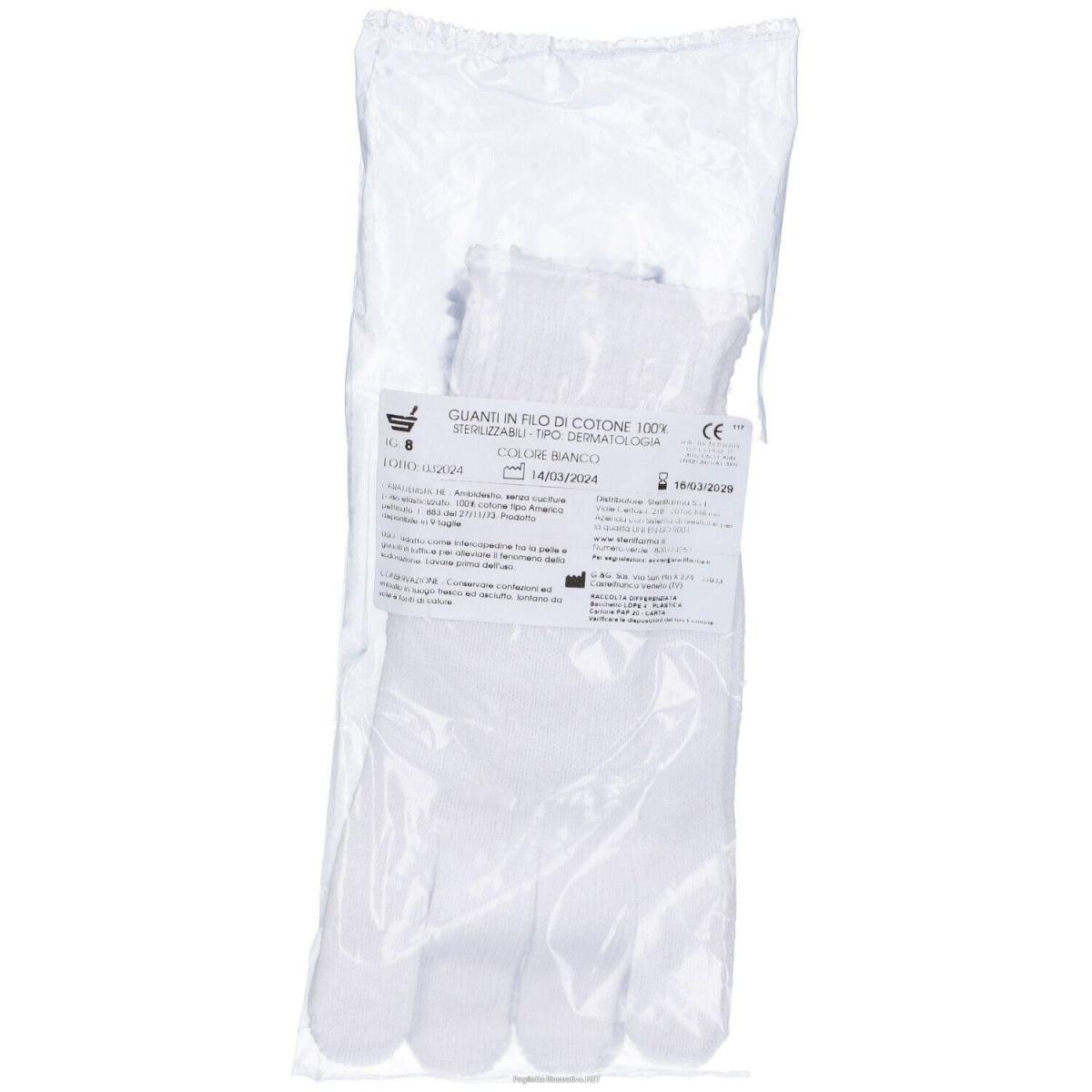 Acquista Online guanto cotone bianco 8 1 pc guanti e Cerca il miglior prezzo