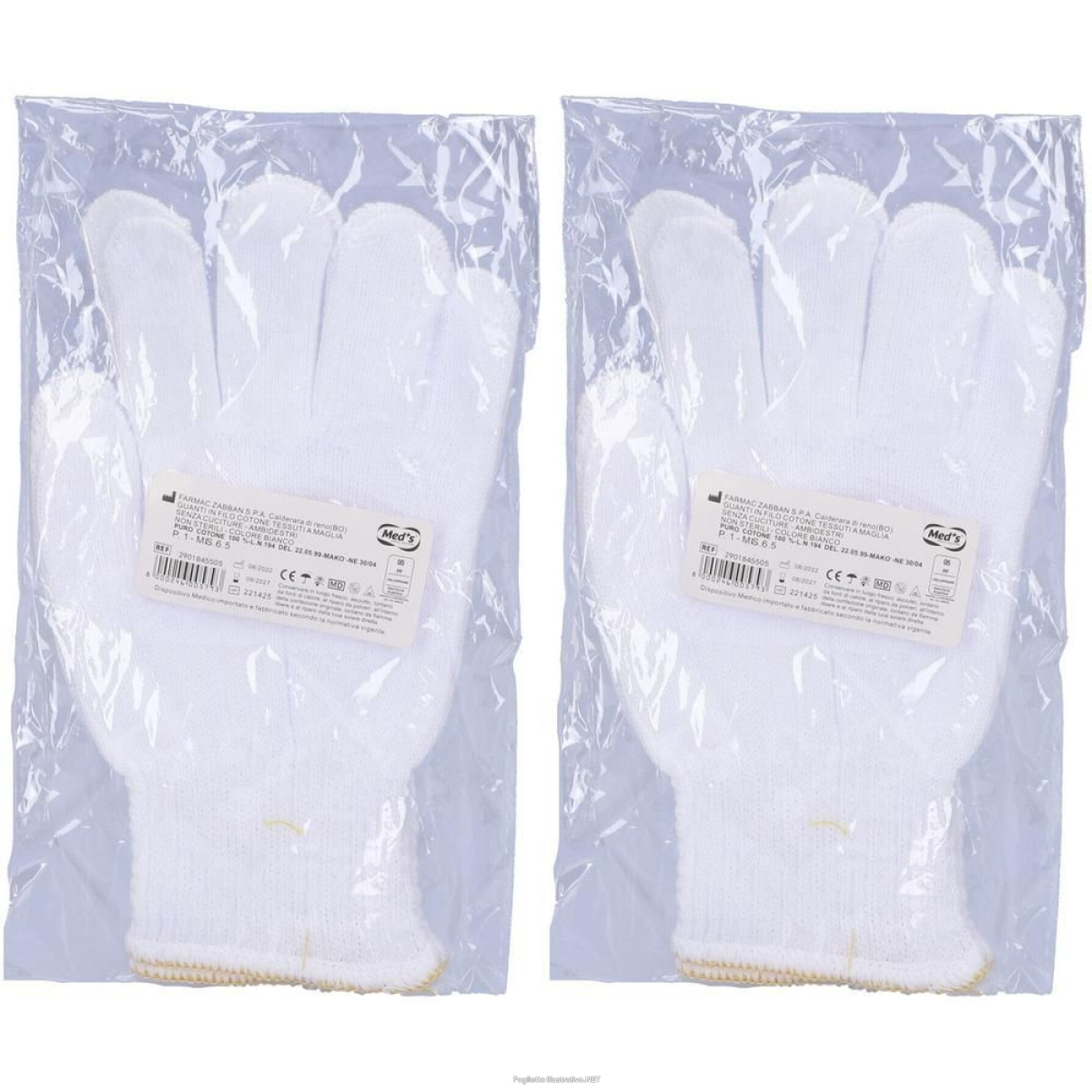 Acquista Online guanto non chirurgico in cotone bianco misura 6,5 busta 2 pz guanti e Cerca il miglior prezzo