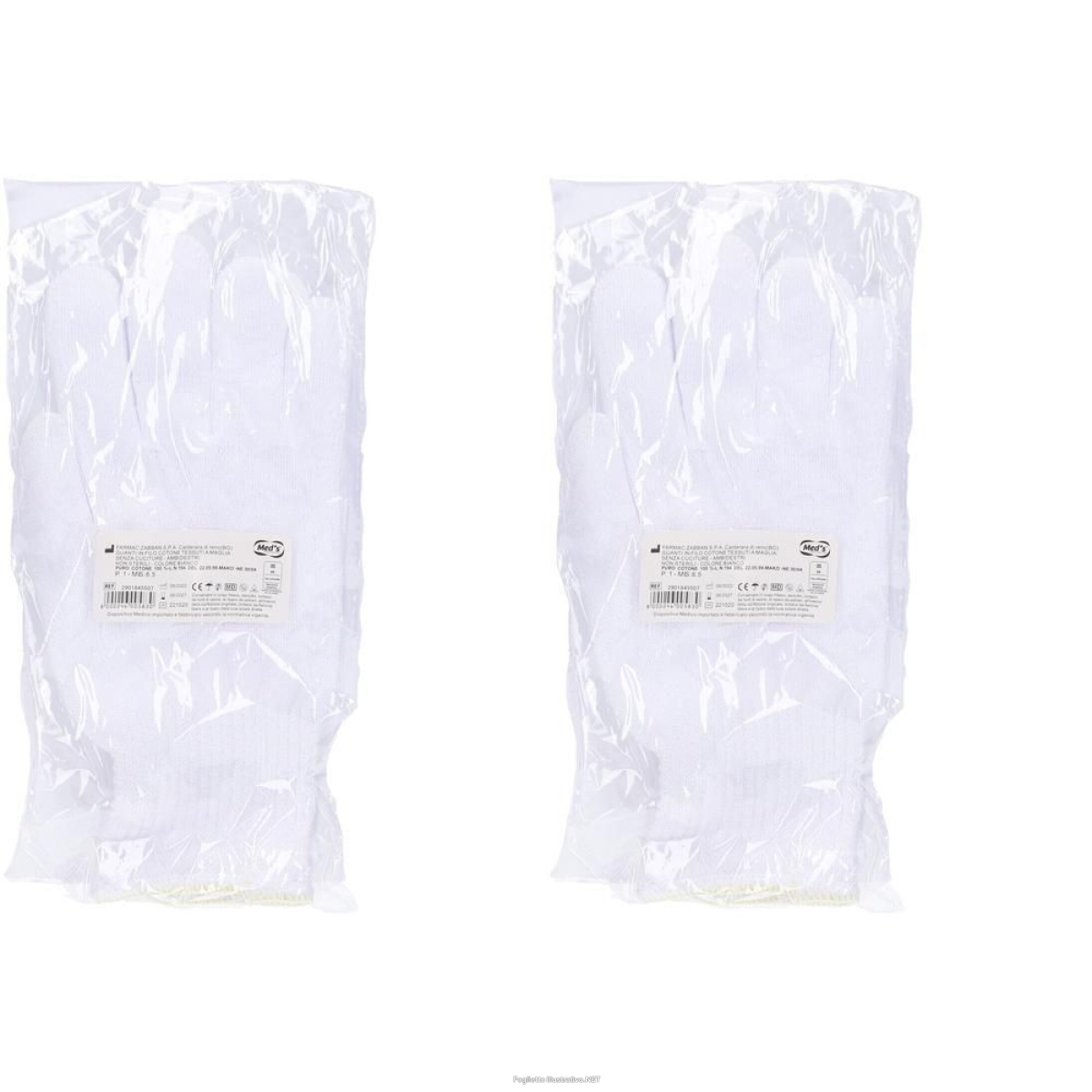 Acquista Online guanto non chirurgico in cotone bianco misura 8,5 busta 2 pz guanti e Cerca il miglior prezzo