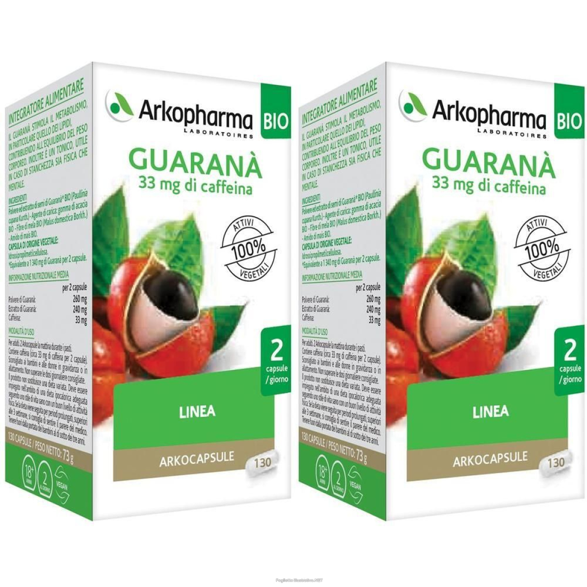 Acquista Online Guaranà Bio Arkocapsule 2x73 g Capsule e Cerca il miglior prezzo