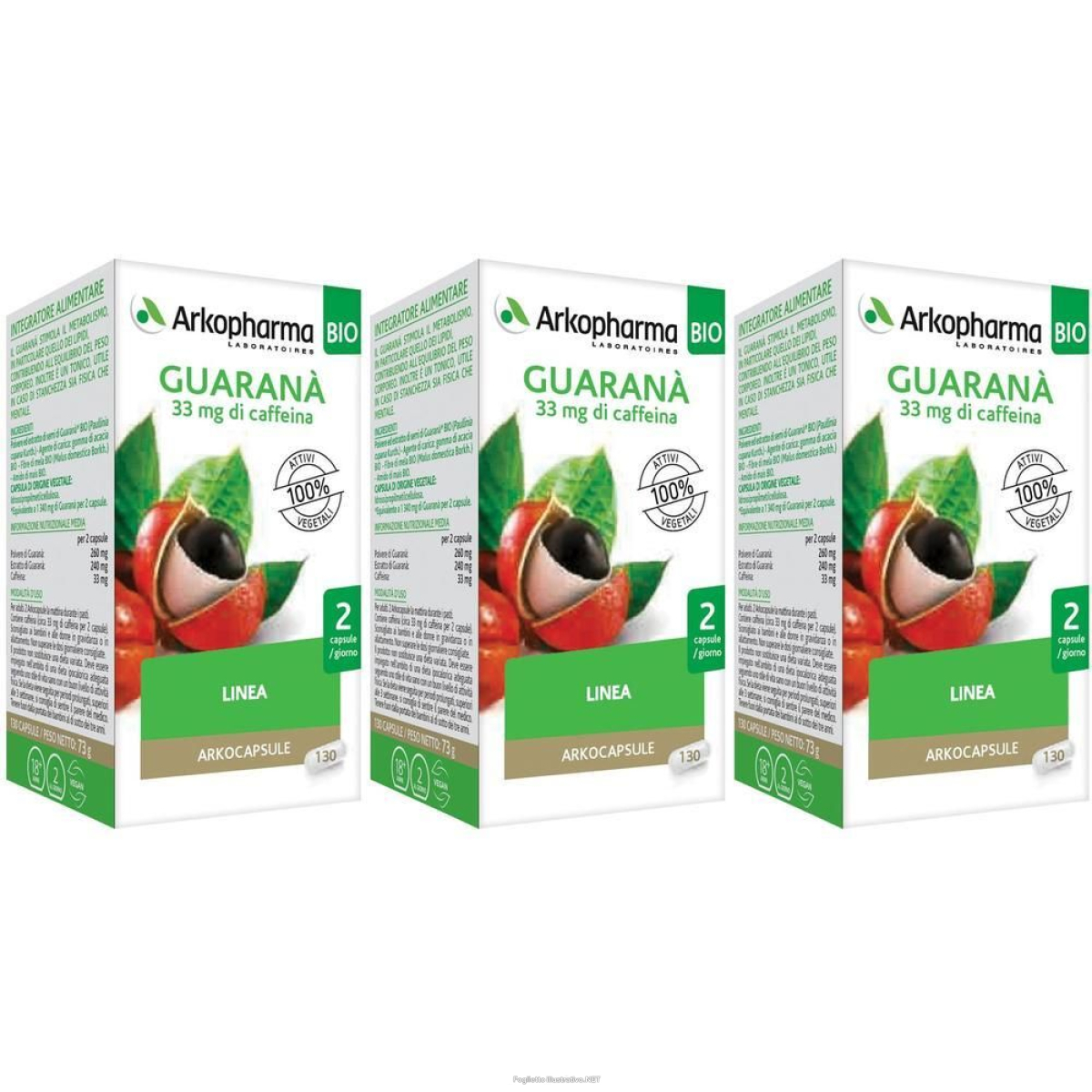 Acquista Online Guaranà Bio Arkocapsule 3x73 g Capsule e Cerca il miglior prezzo