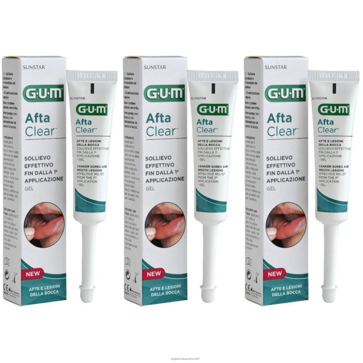 Acquista Online gum® aftaclear® gel 3x10 ml e Cerca il miglior prezzo