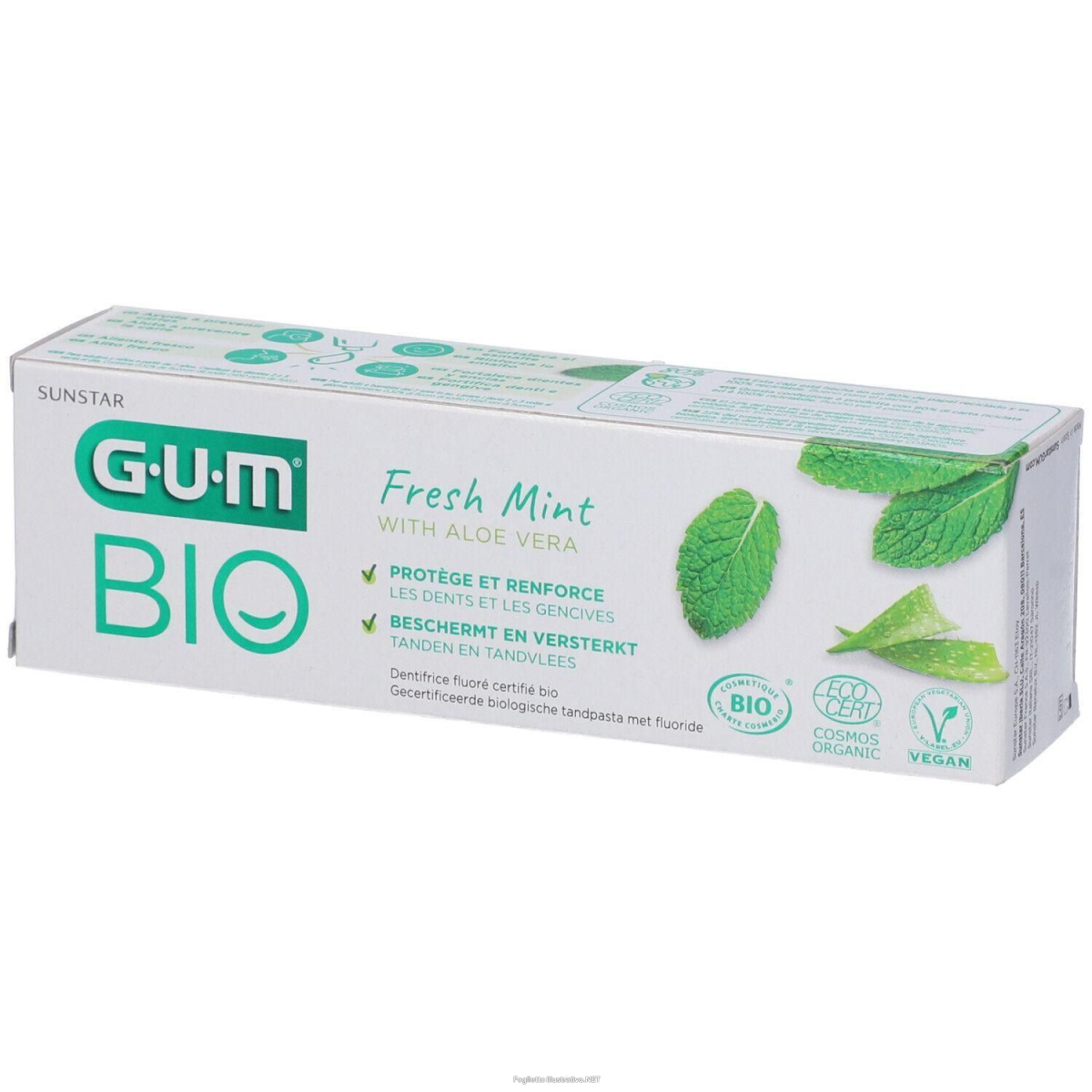 Acquista Online gum® bio gel dentifricio alla menta fresca 4x75 ml e Cerca il miglior prezzo