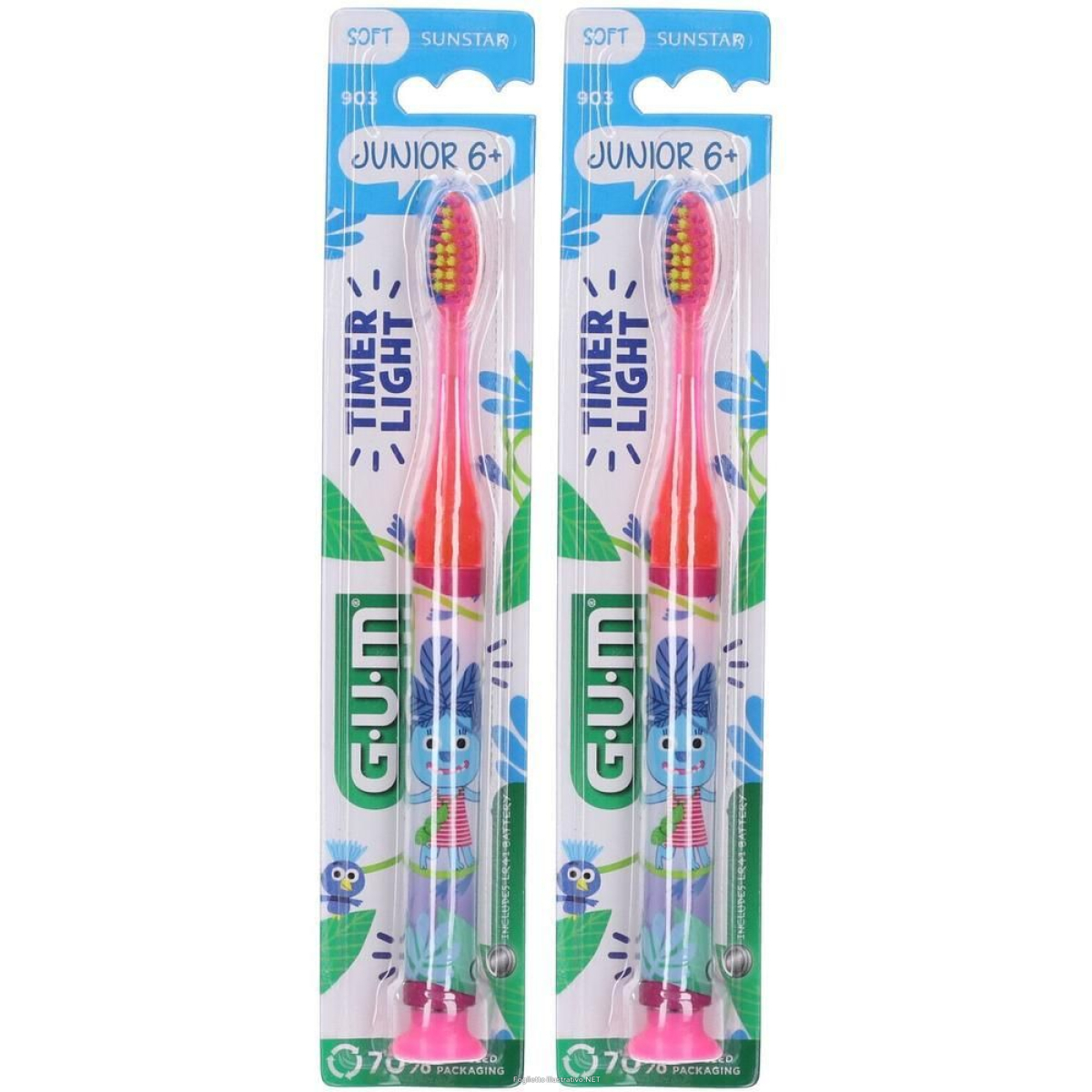 Acquista Online gum® light-up spazzolino bambini soft 2x1 pz da denti e Cerca il miglior prezzo