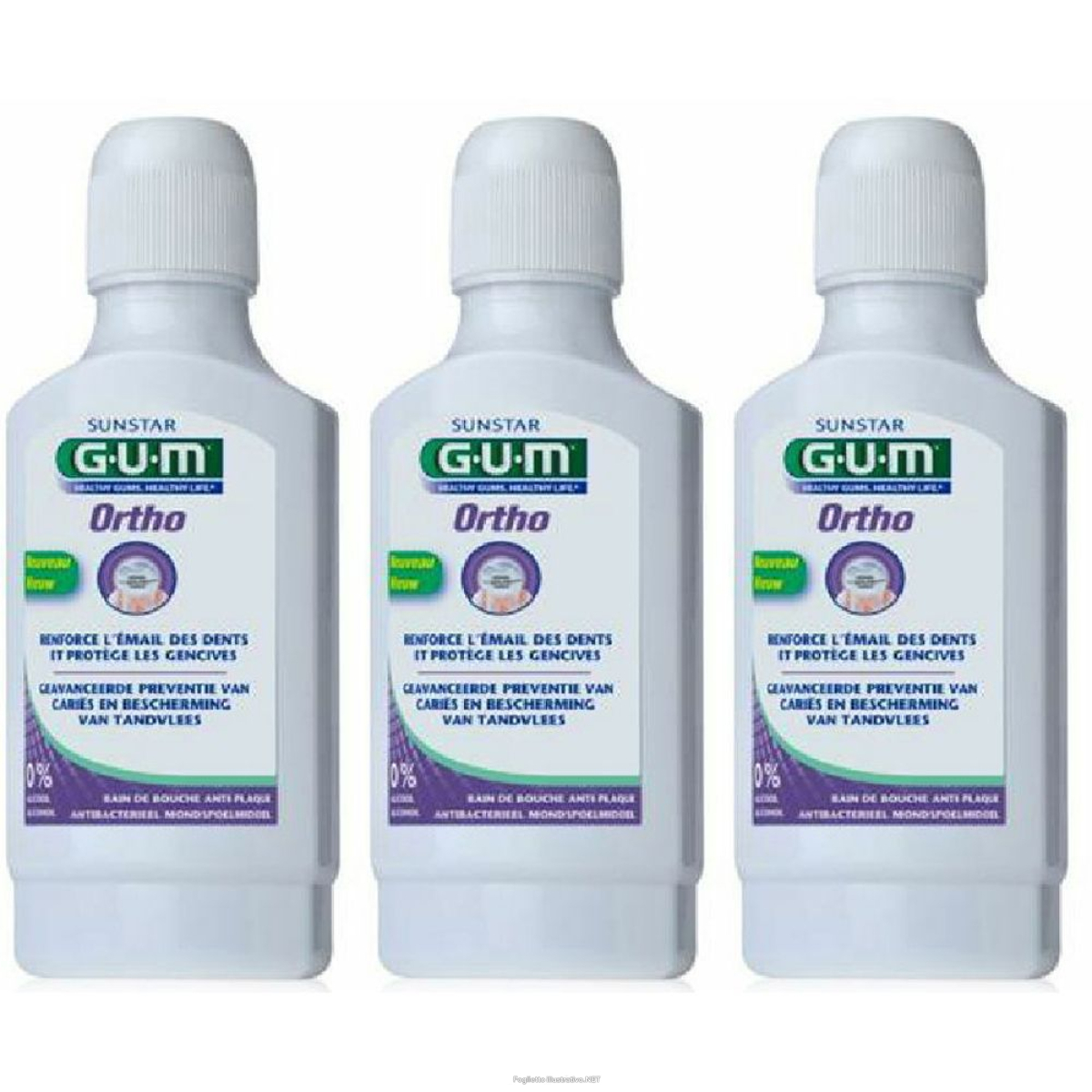Acquista Online gum® ortho collutorio set da 3 3x300 ml e Cerca il miglior prezzo
