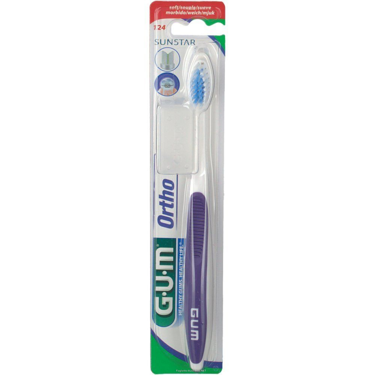 Acquista Online gum ortho spazzolino ortodontico 1 pz da denti e Cerca il miglior prezzo