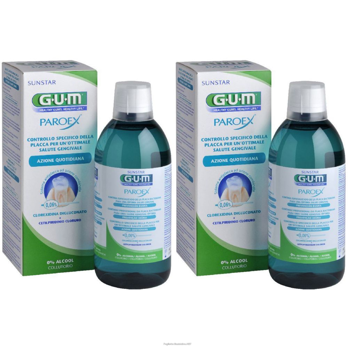 Acquista Online gum® paroex collutorio set da 2 2x500 ml e Cerca il miglior prezzo