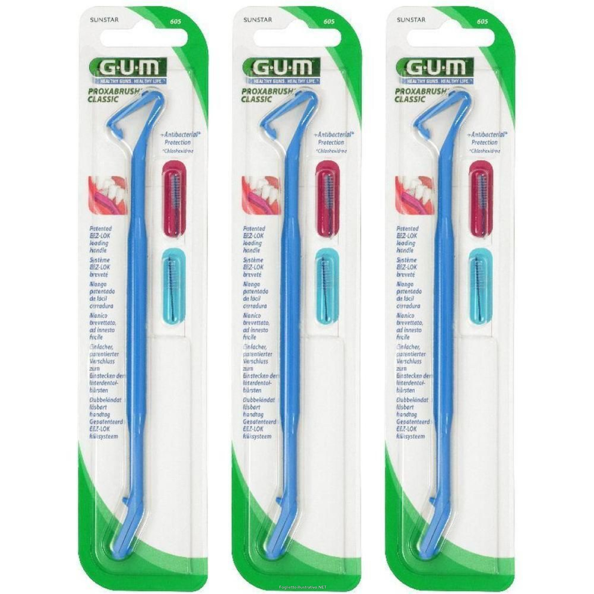 Acquista Online gum® proxabrush® classic manico in plastica per scovolini interdentali e Cerca il miglior prezzo