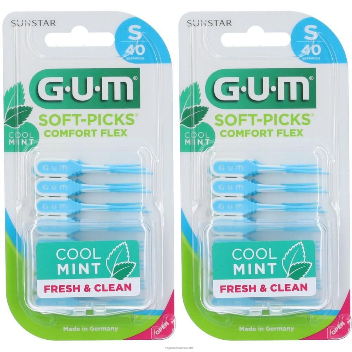 Acquista Online gum® soft pick comfort flex cool mint small scovolini 2x40 st e Cerca il miglior prezzo