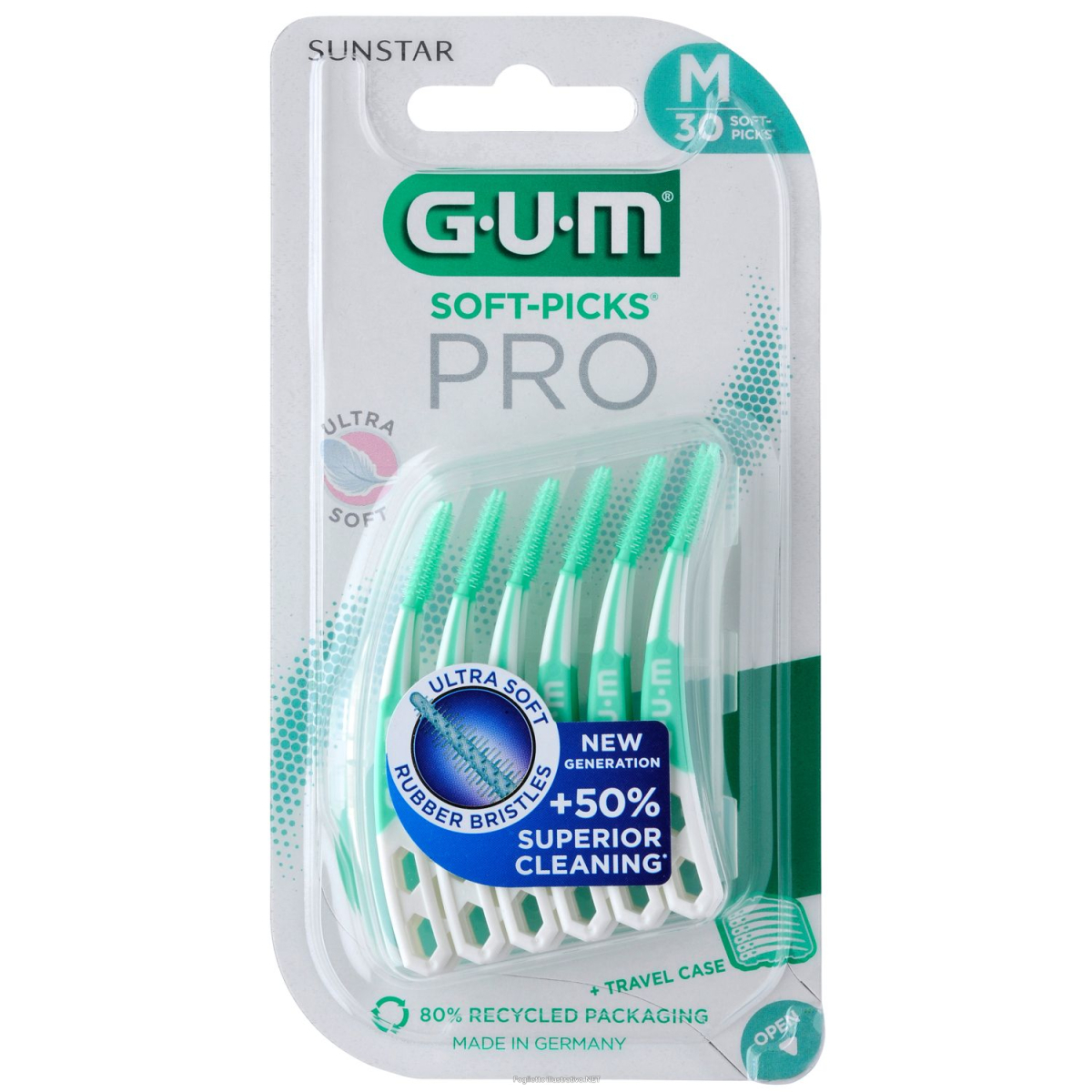 Acquista Online gum soft pick pro medium 30 pezzi pz spazzolino da denti e Cerca il miglior prezzo