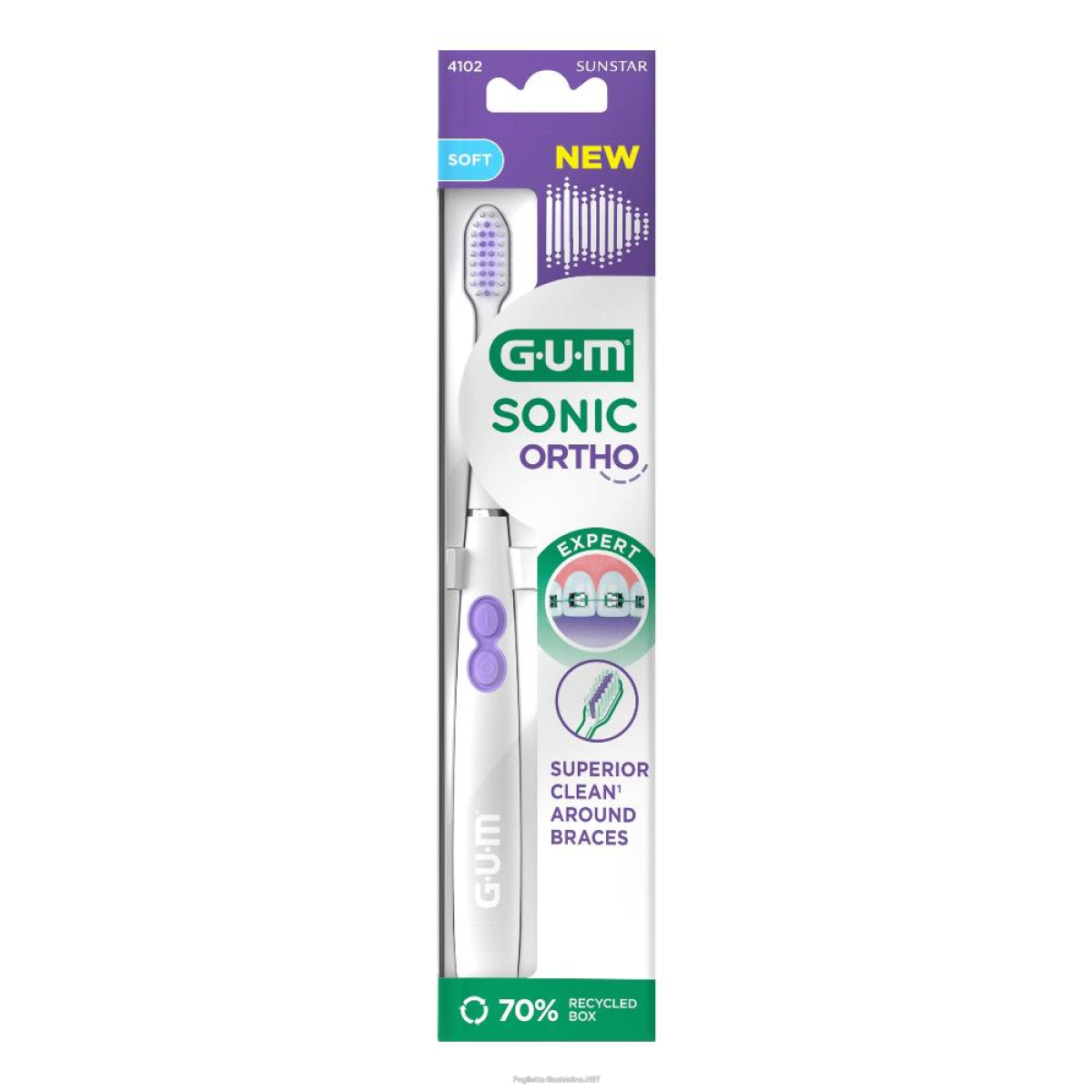 Acquista Online gum sonic ortho battery toothbrush e Cerca il miglior prezzo