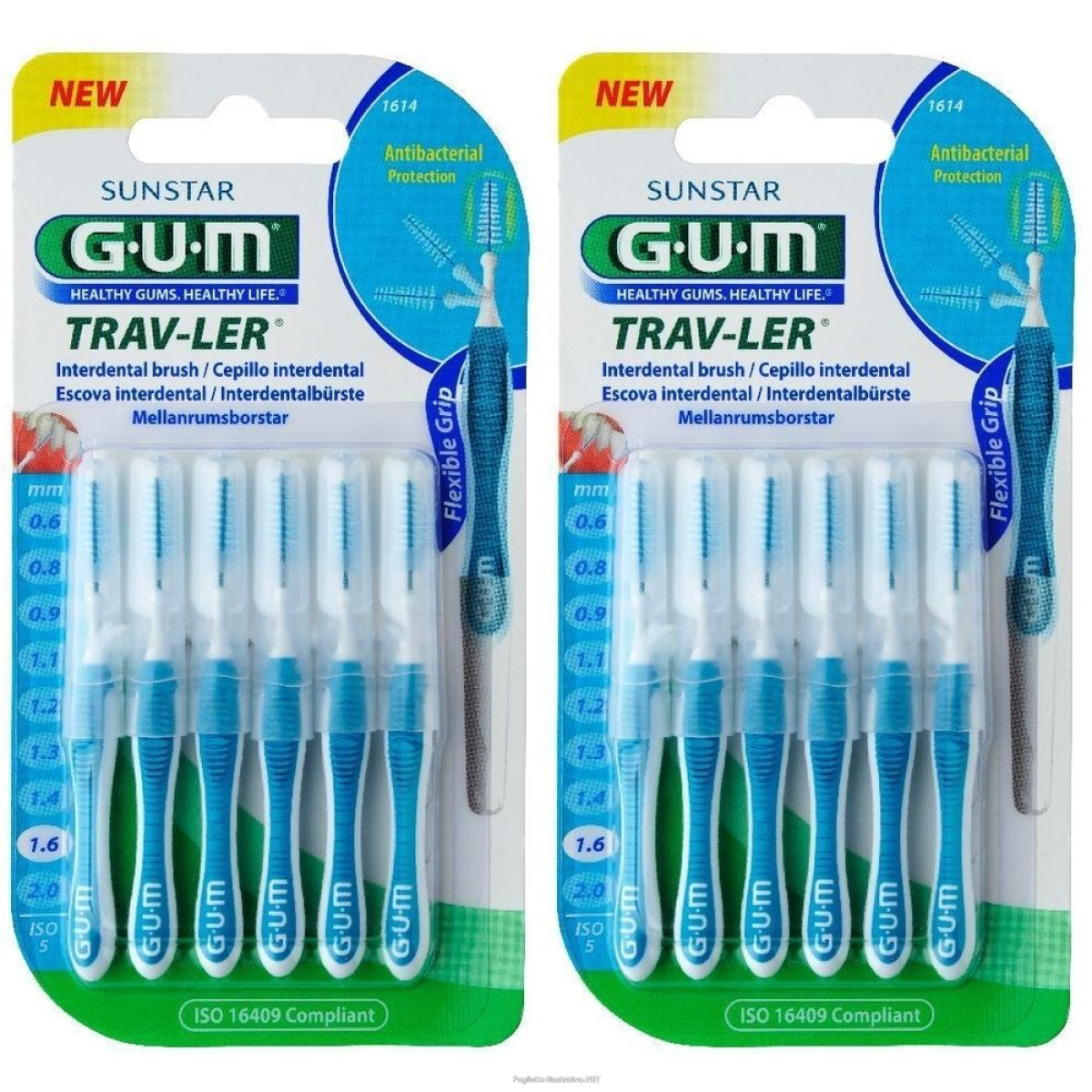 Acquista Online gum® trav-ler scovolino 1,6 mm iso 5 set da 2 st e Cerca il miglior prezzo