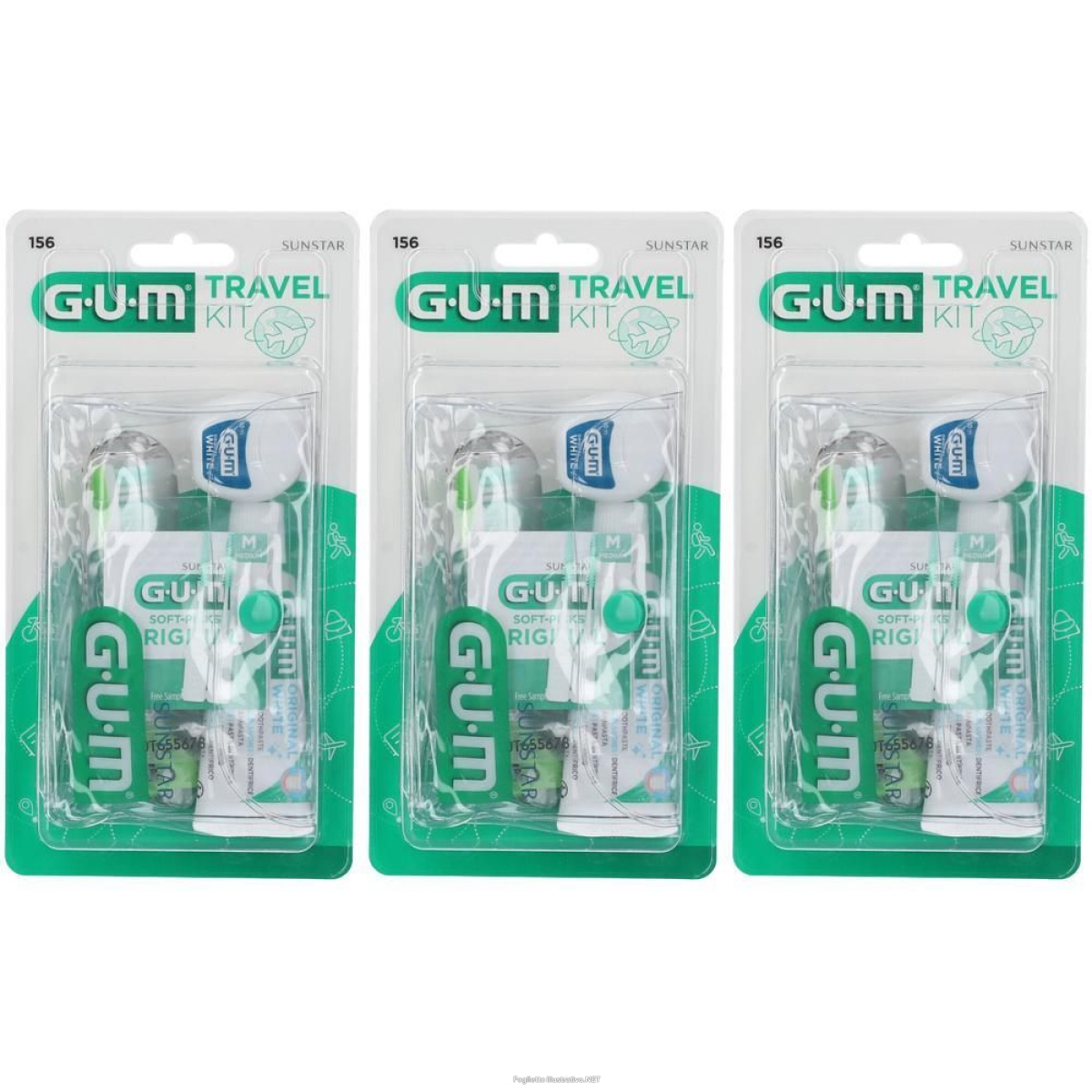 Acquista Online gum® travel kit 3x1 st e Cerca il miglior prezzo