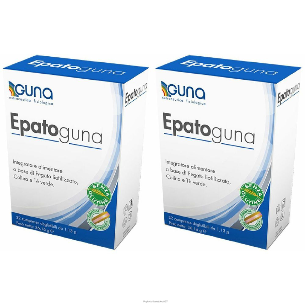 Acquista Online guna epatoguna set da 2 2x32 pz compresse e Cerca il miglior prezzo