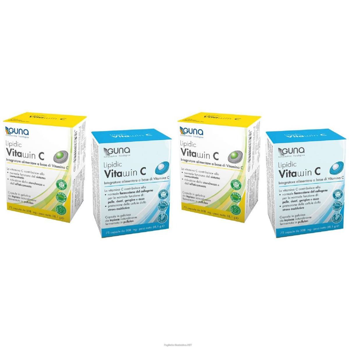 Acquista Online guna lipidic vitawin c set da 2 2x38,1 g capsule e Cerca il miglior prezzo