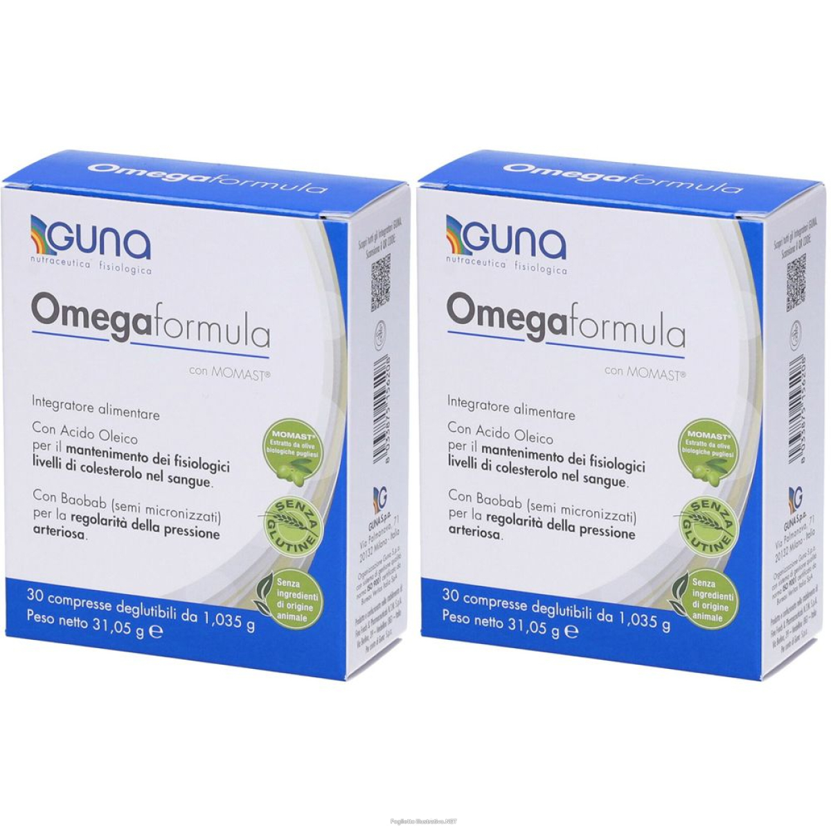 Acquista Online guna omegaformula set da 2 2x31,05 g compresse e Cerca il miglior prezzo