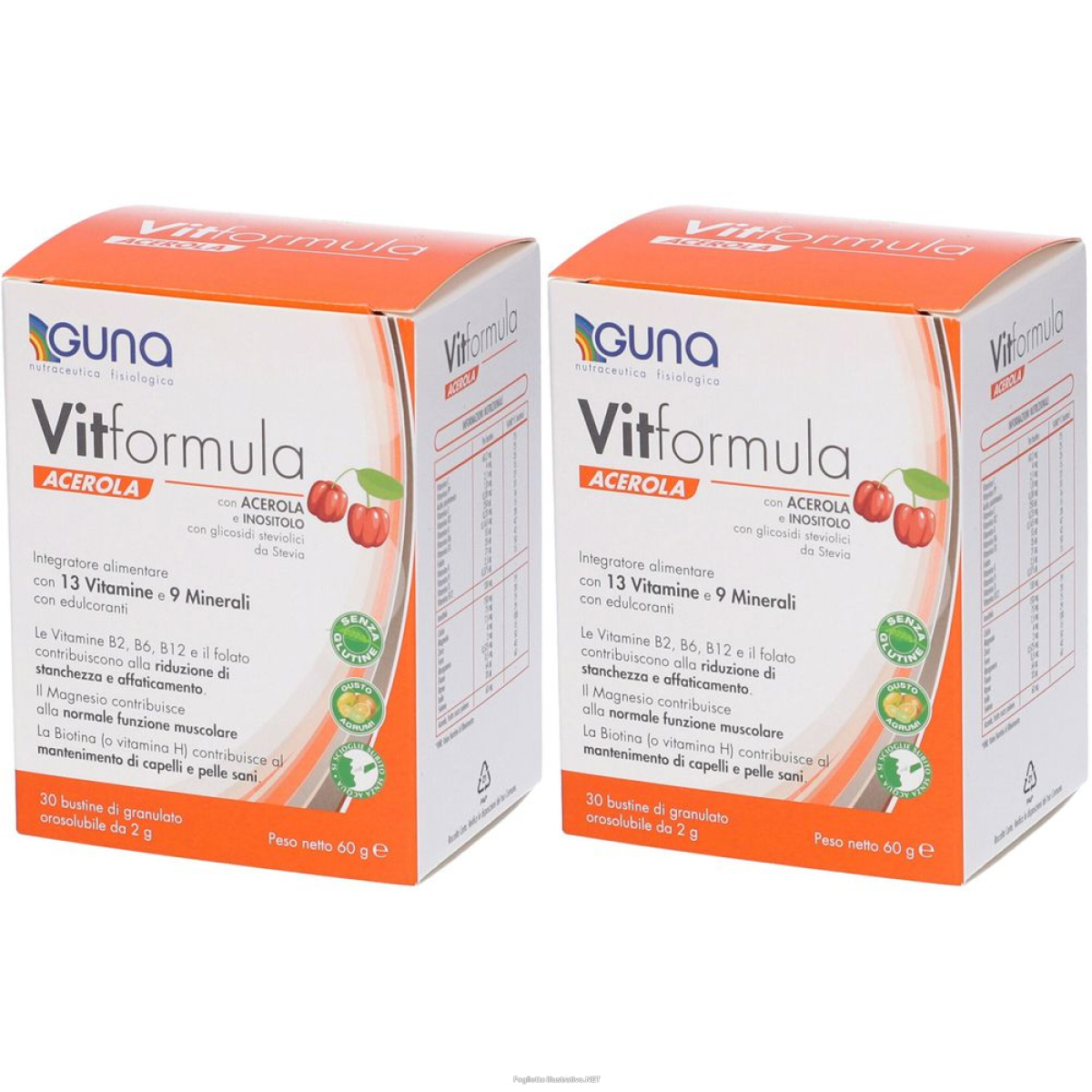 Acquista Online guna vitformula acerola set da 2 2x60 g granuli e Cerca il miglior prezzo