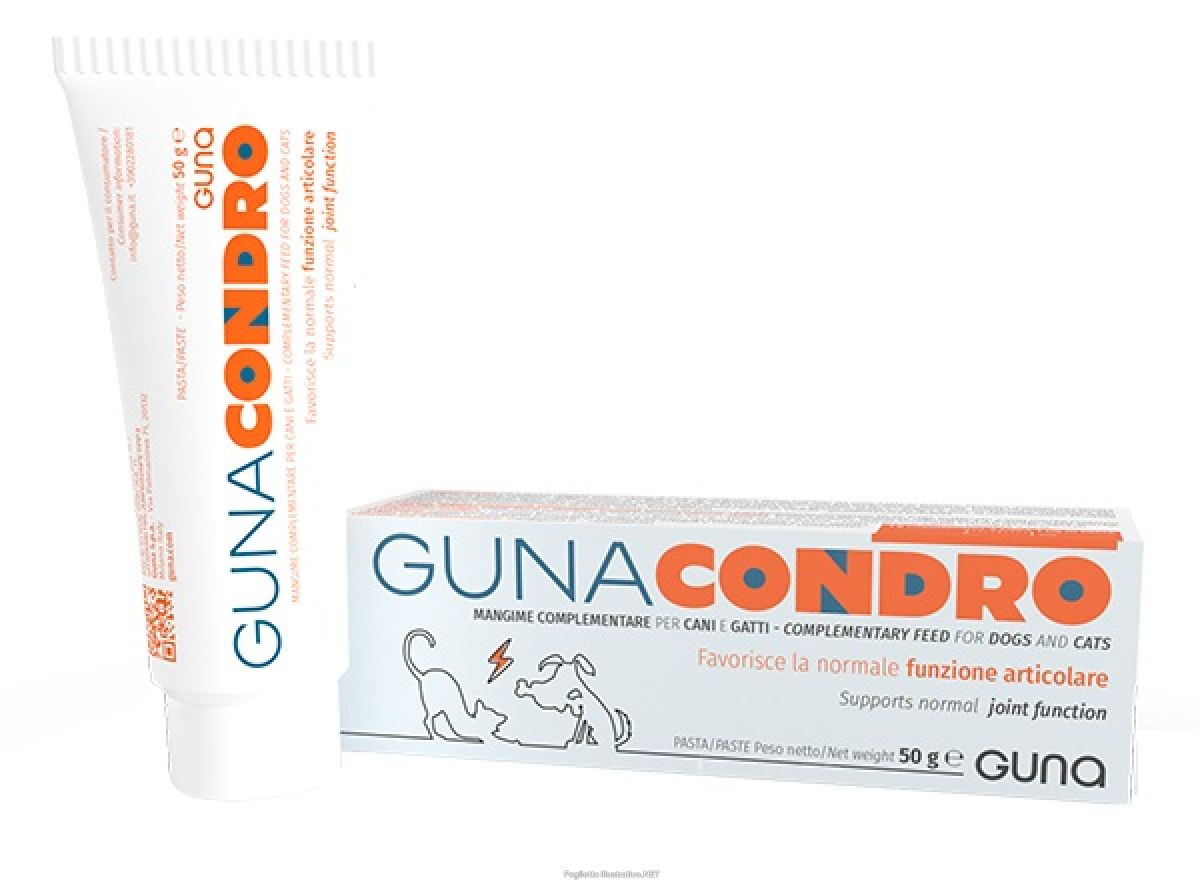 Acquista Online gunacondro mangime complementare per il supporto articolare di cani e gatti pasta appetibile 50 grammi e Cerca il miglior prezzo
