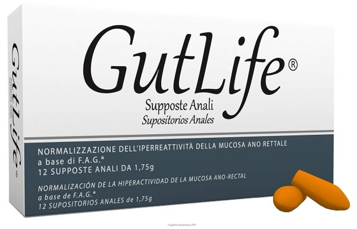 Acquista Online gutlife supposte anali normalizzazione dell'iperreattività della mucosa ano rettale 12 pezzi e Cerca il miglior prezzo