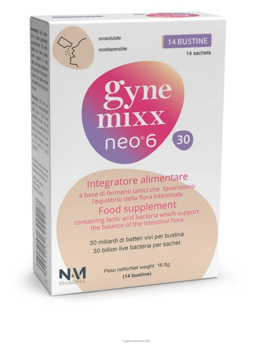 Acquista Online gynemixx neo 6 di fermenti lattici per l'equilibrio intestinale 14 bustine e Cerca il miglior prezzo