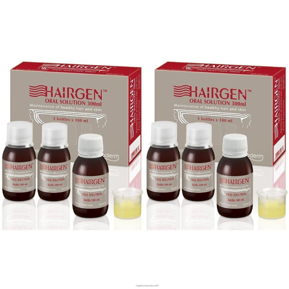 Trova prezzi di hairgen soluzione orale 3 boccette da 100 ml 2x3x100 ml oral e compra online